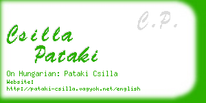 csilla pataki business card